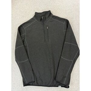 CQR Quarter Zip Utility Fleece Pullover Outdoor Thermal Sweater (Men's Large)